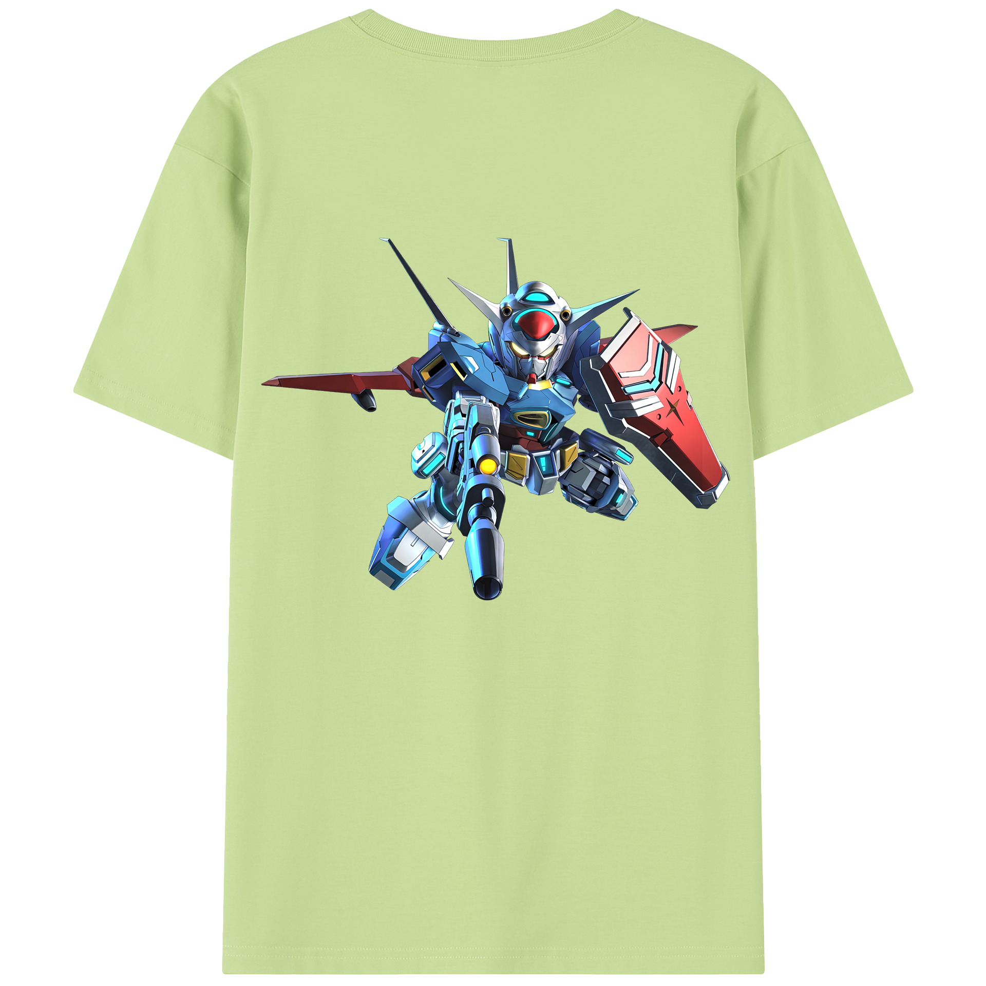 （画像用） 機動戦士ガンダム Mobile Suit Gundam 綿100％半袖Tシャツ（背面プリント）